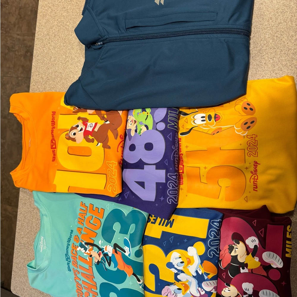 Run Disney adult men’s tech shirts